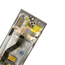 Samsung Galaxy Note 10 Plus Premium Glass Screen OLED Assembly Replacement with Frame - Aura Glow/Silver