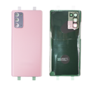 Samsung Galaxy Note 20 5G Glass Back Cover with Camera Lens Cover and Adhesive(Pink)