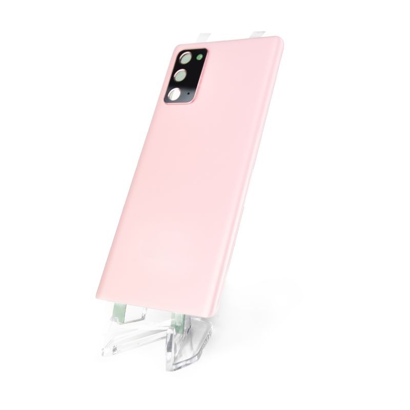 Samsung Galaxy Note 20 5G Glass Back Cover with Camera Lens Cover and Adhesive(Pink)