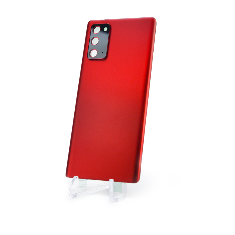 Samsung Galaxy Note 20 5G Glass Back Cover with Camera Lens Cover and Adhesive(Mystic Red)