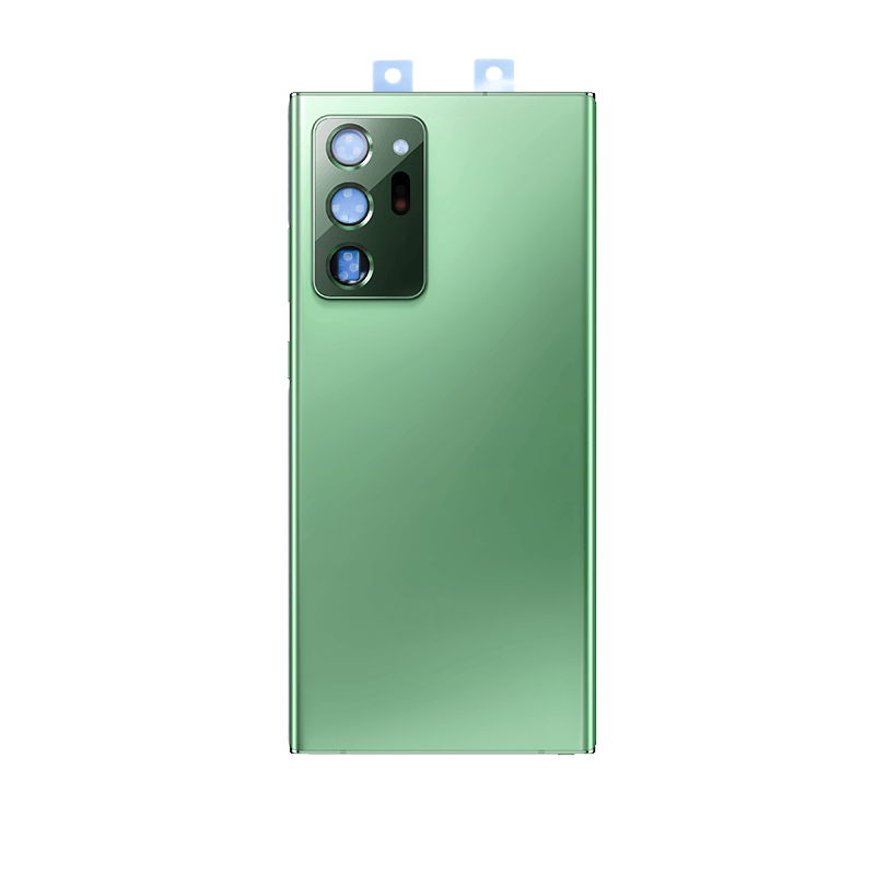 Samsung Galaxy Note 20 Ultra 5G Glass Back Cover with Camera Lens Cover and Adhesive(Mystic Green)