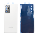 Samsung Galaxy Note 20 Ultra 5G Glass Back Cover with Camera Lens Cover and Adhesive(Mystic White)