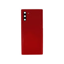 Samsung Galaxy Note 10 Glass Back Cover with Camera Lens Cover and Adhesive(Aura Red)