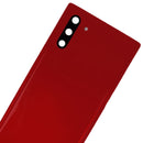 Samsung Galaxy Note 10 Glass Back Cover with Camera Lens Cover and Adhesive(Aura Red)