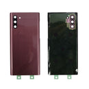 Samsung Galaxy Note 10 Glass Back Cover with Camera Lens Cover and Adhesive(Aura Pink)