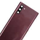 Samsung Galaxy Note 10 Glass Back Cover with Camera Lens Cover and Adhesive(Aura Pink)