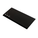Samsung Galaxy Note 10 Glass Back Cover with Camera Lens Cover and Adhesive(Black)