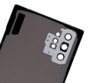 Samsung Galaxy Note 10 Plus Glass Back Cover with Camera Lens Cover and Adhesive(Aura Black)