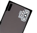 Samsung Galaxy Note 10 Plus Glass Back Cover with Camera Lens Cover and Adhesive(Aura Glow/Silver)