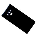 Samsung Galaxy Note 9 Glass Back Cover with Camera Lens Cover and Adhesive(Black)