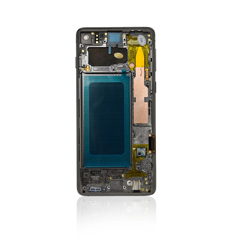 Samsung Galaxy S10 Glass Screen LCD Assembly Replacement with Front Housing (Prism Black)