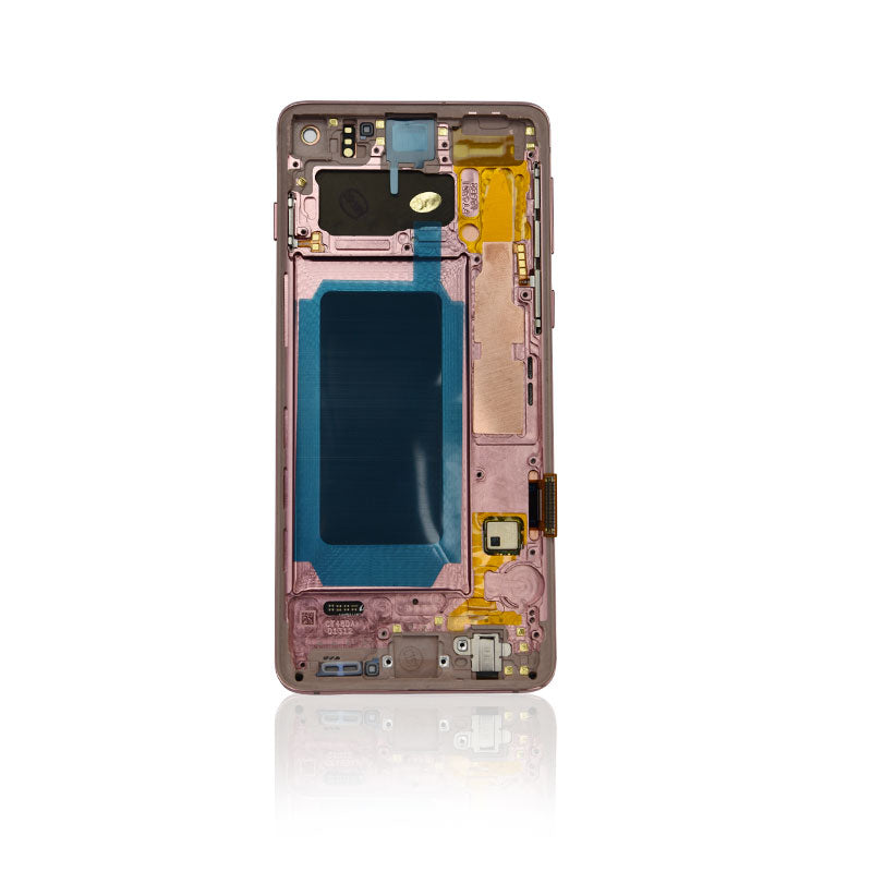 Samsung Galaxy S10 Glass Screen LCD Assembly Replacement with Front Housing (Flamingo Pink)