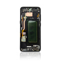 Samsung Galaxy S8 Glass Screen Display Assembly Replacement with Front Housing (Midnight Black)