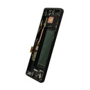 Samsung Galaxy S8 Glass Screen Display Assembly Replacement with Front Housing (Midnight Black)