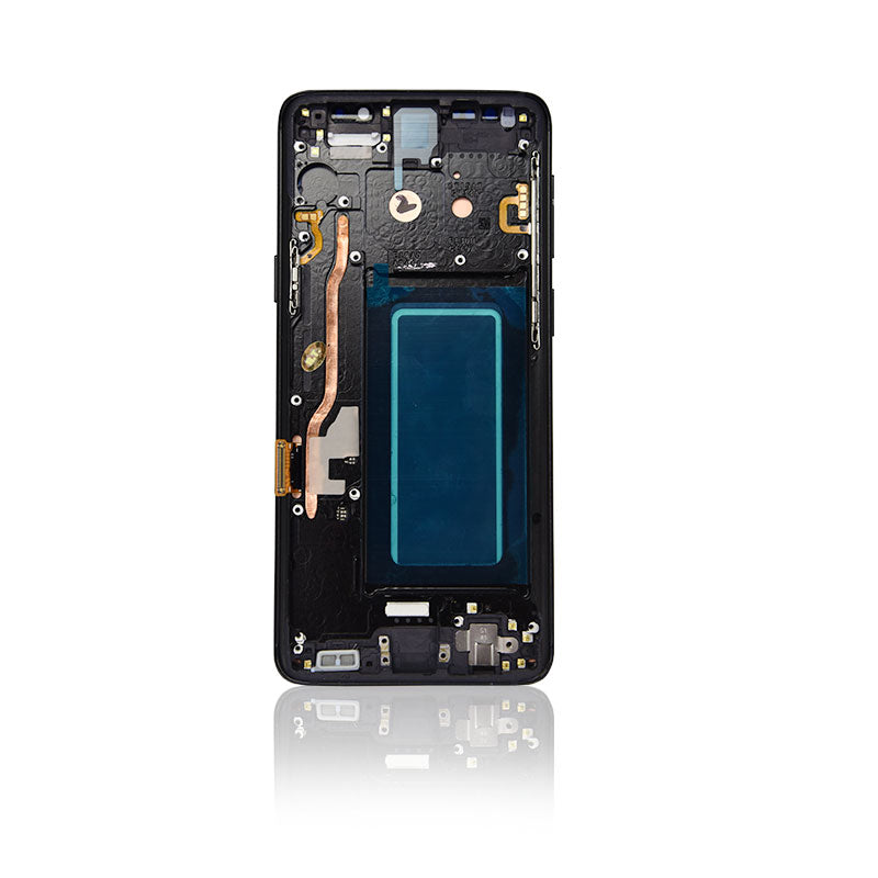 Samsung Galaxy S9 Glass Screen LCD Assembly Replacement with Front Housing (Midnight Black)