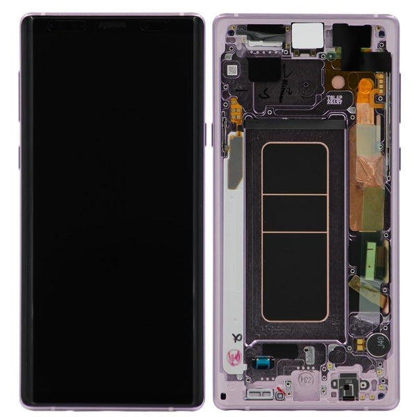 Samsung Galaxy Note 9 Glass Screen OLED Assembly Replacement with Frame - Lavender Purple