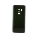 Samsung Galaxy S9 Plus Glass Back Cover with Camera Lens Cover and Adhesive(Black)