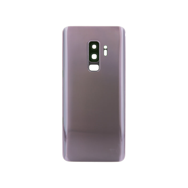 Samsung Galaxy S9 Plus Glass Back Cover with Camera Lens Cover and Adhesive(Lilac Purple)