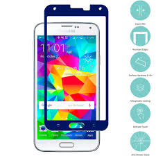 Samsung Galaxy S5 Blue Tempered Glass Screen Protector