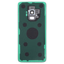 Samsung Galaxy S9 Plus Glass Back Cover with Camera Lens Cover and Adhesive(Silver)
