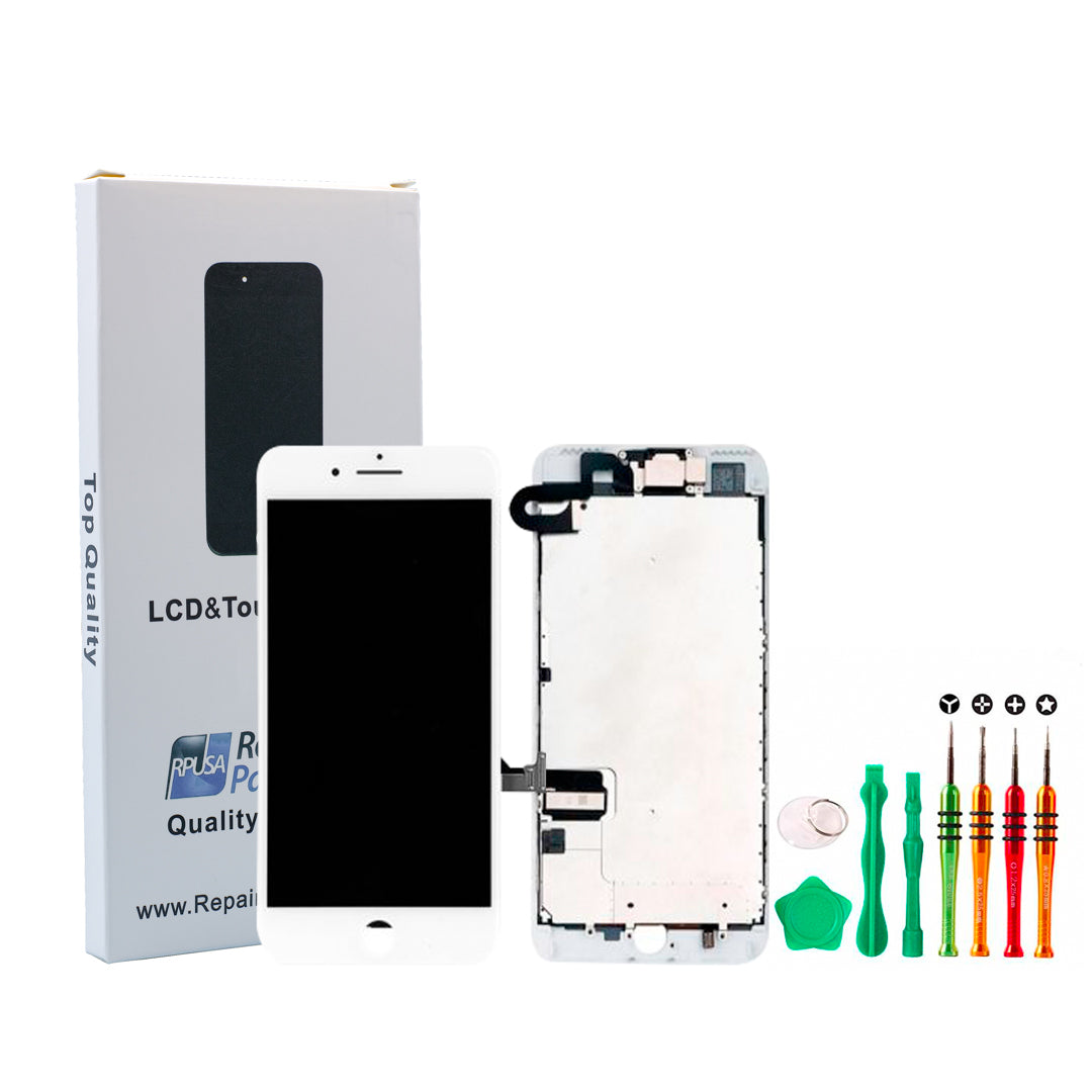 Screen Repair Kits iPhone 7 Plus White Premium Glass Screen
